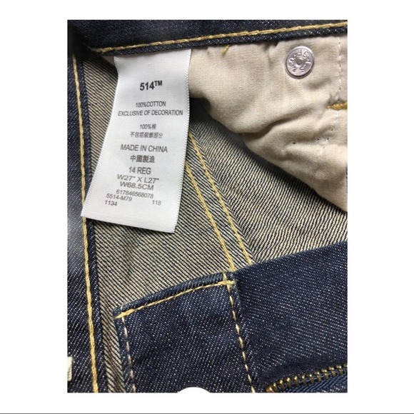 NWOT Levis‎ 514 Straight 14R 27X27 - Picture 3 of 6